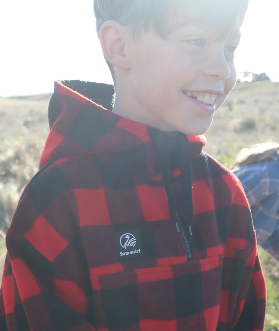 Kids' Crooked River Wool Hoodie