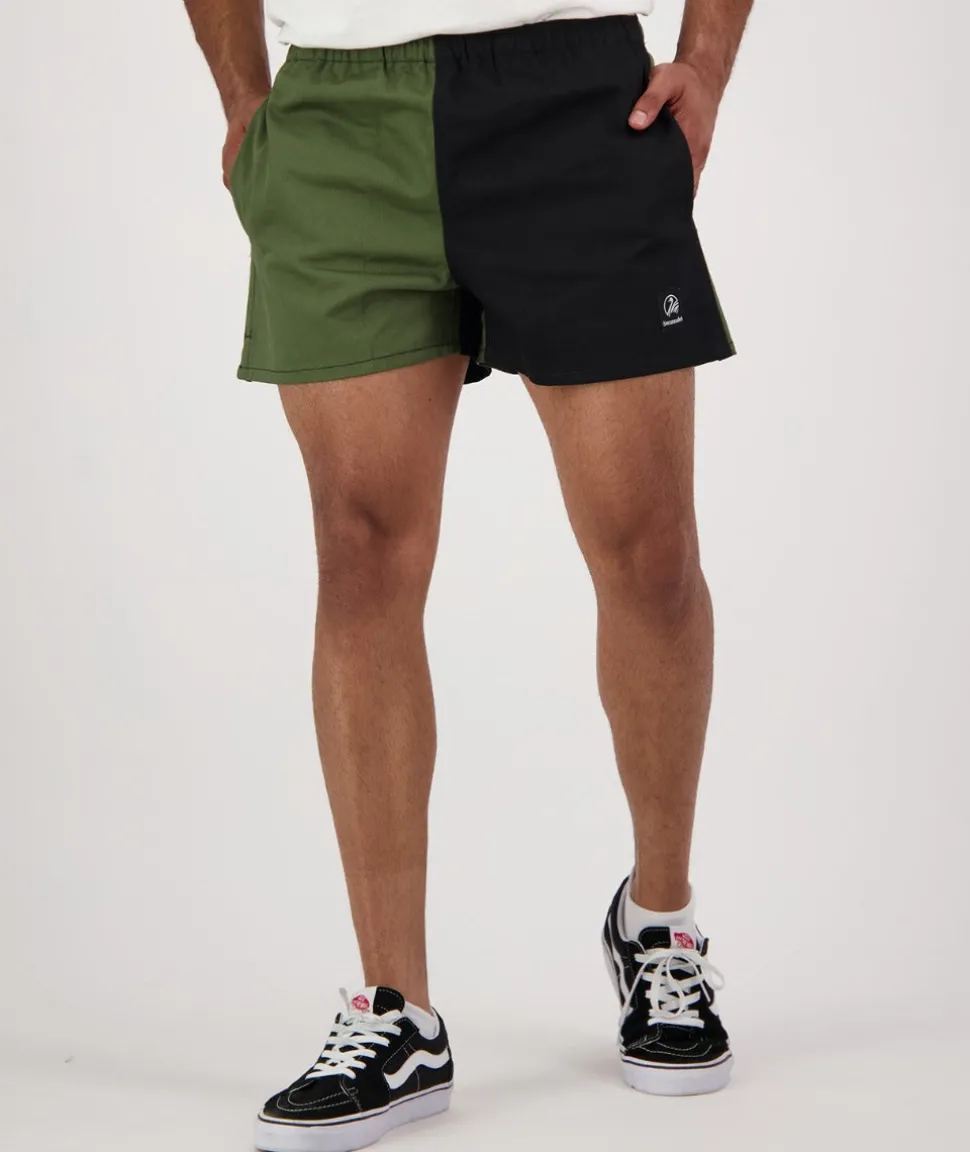 Men's Chequered Rugby Short
