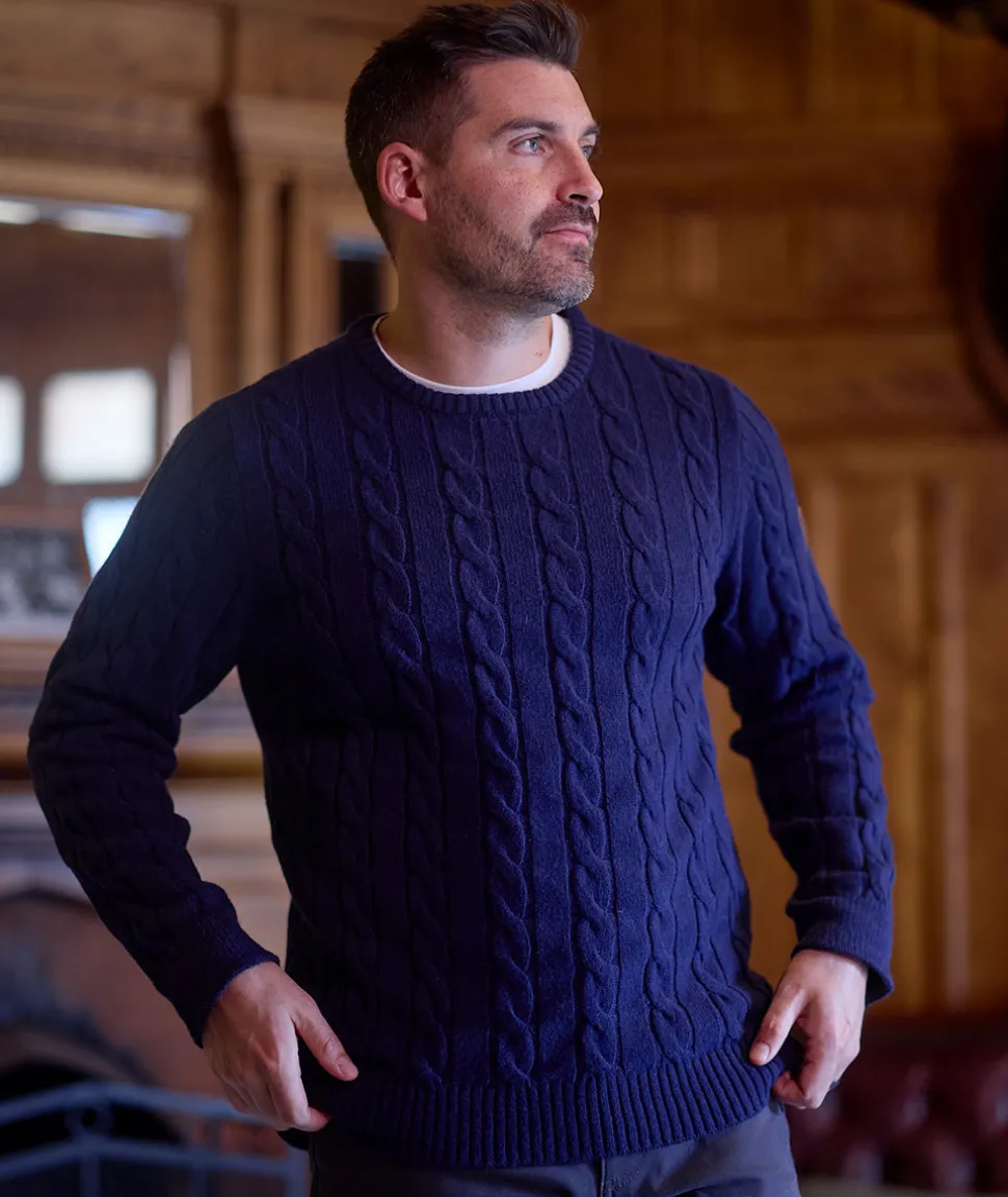 Men's Doncaster Cable Knit Crew