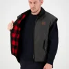 Men's Foxton Oilskin Vest with Wool Lining