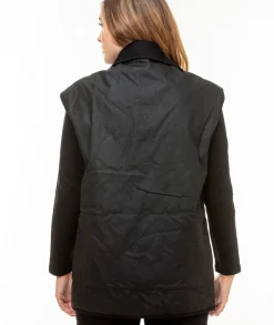 Men's Foxton Oilskin Vest with Wool Lining