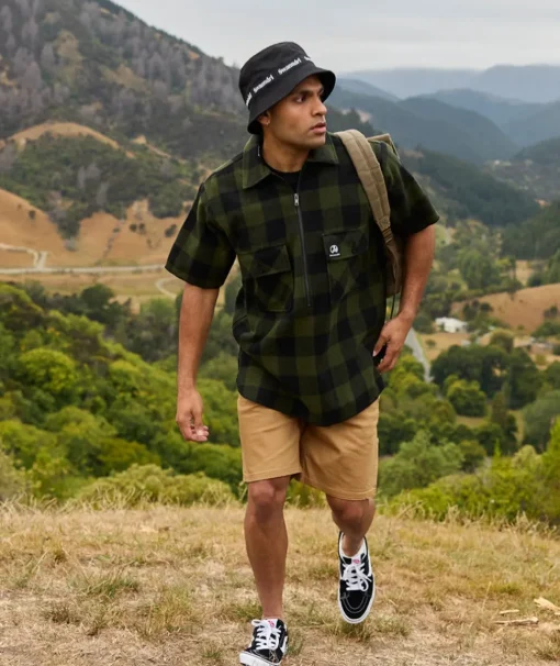 Men's Henderson Short Sleeve Wool Jacket - Outdoor Swanndri