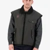 Men's Levels Oilskin Vest with Cotton Lining