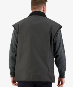 Men's Levels Oilskin Vest with Cotton Lining