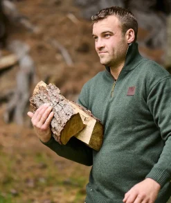 Men's Mariner Wool Zip Neck Sweater