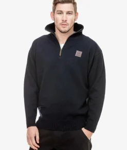 Men's Mariner Wool Zip Neck Sweater