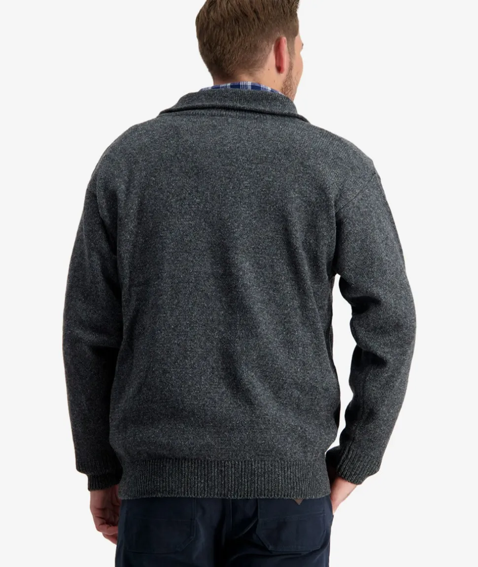 Men's Mariner Wool Zip Neck Sweater