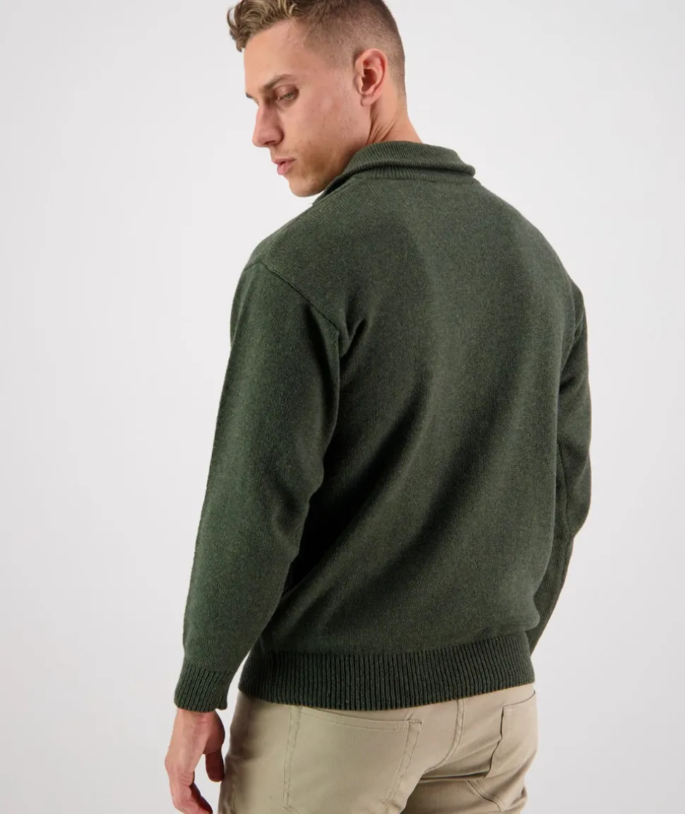 Men's Mariner Wool Zip Neck Sweater