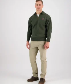 Men's Mariner Wool Zip Neck Sweater