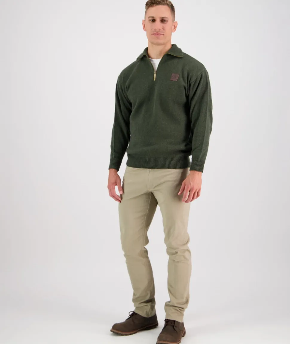 Men's Mariner Wool Zip Neck Sweater