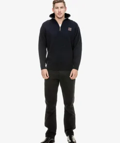 Men's Mariner Wool Zip Neck Sweater