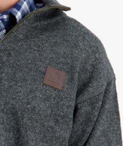 Men's Mariner Wool Zip Neck Sweater