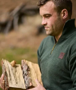 Men's Mariner Wool Zip Neck Sweater