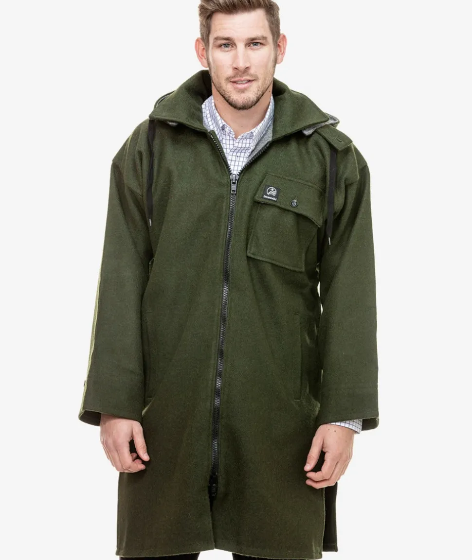 Men's Mosgiel Wool Bushshirt with Zip-up Front