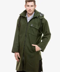 Men's Mosgiel Wool Bushshirt with Zip-up Front