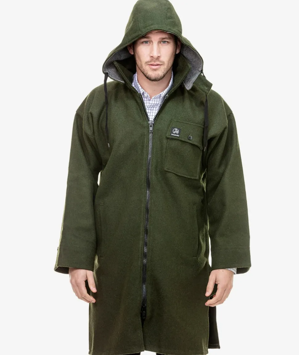 Men's Mosgiel Wool Bushshirt with Zip-up Front