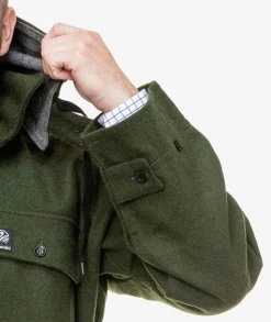 Men's Mosgiel Wool Bushshirt with Zip-up Front