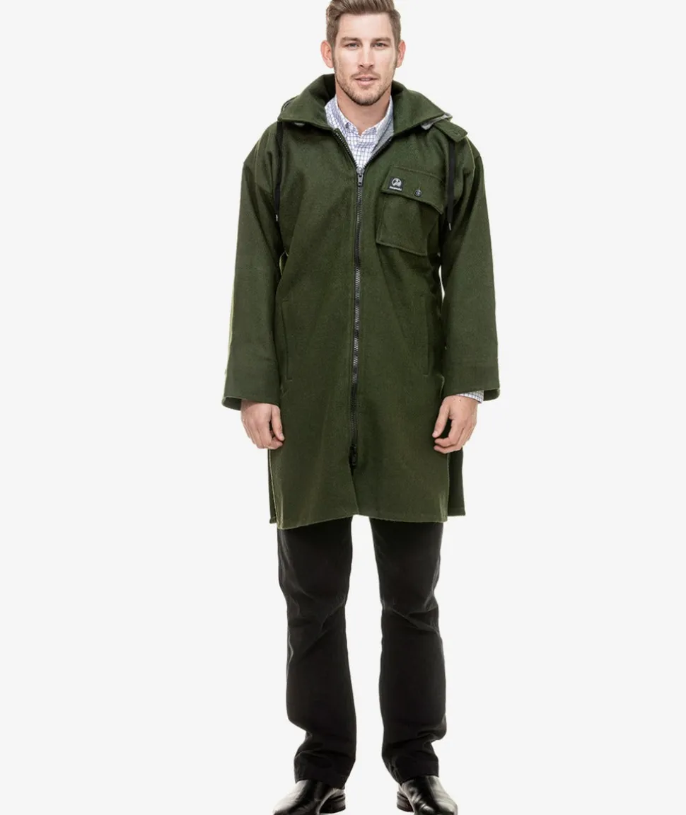 Men's Mosgiel Wool Bushshirt with Zip-up Front