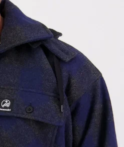 Men's Mosgiel Wool Bushshirt with Zip-up Front