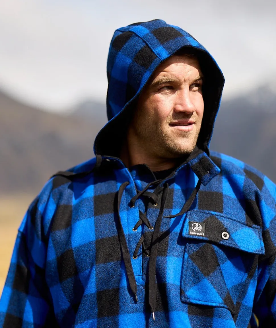 Men's Original Wool Bushshirt with Lace-up front