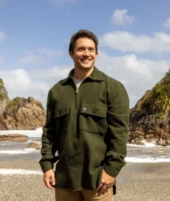 Men's Ranger Wool Zip Front Bushshirt