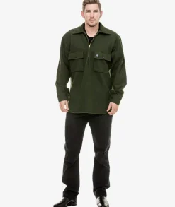 Men's Ranger Wool Zip Front Bushshirt