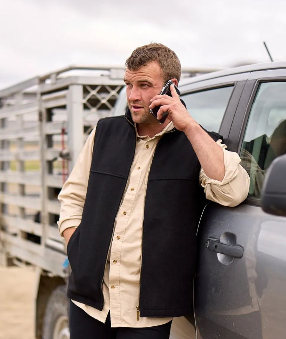 Men's Saddleback Wool Vest