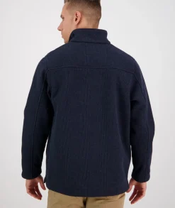 Men's Weka Technical Fleece Pullover with Bonded Wool Lining