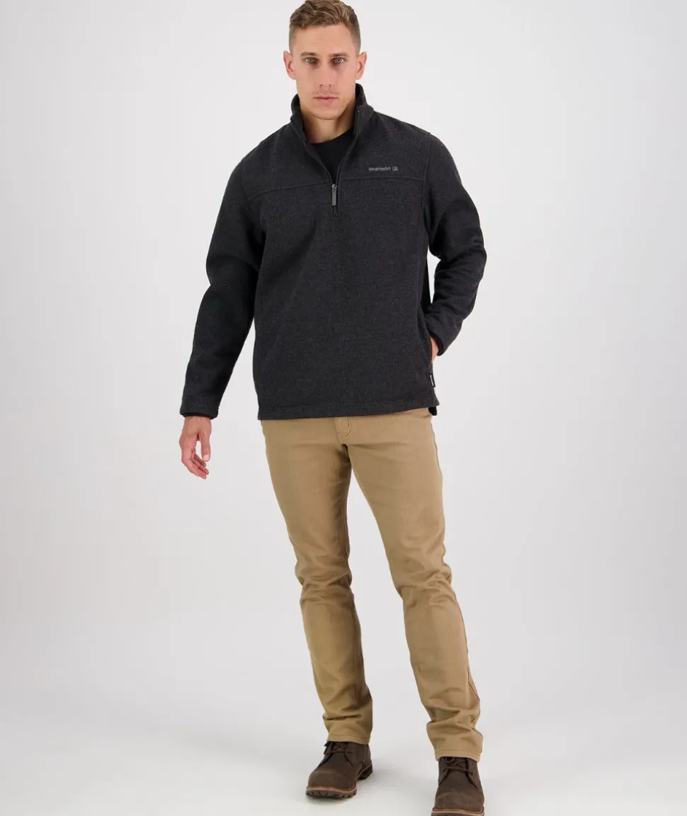 Men's Weka Technical Fleece Pullover with Bonded Wool Lining