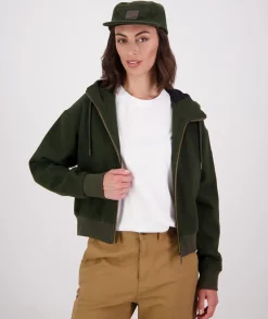 Women's Kentwood Cropped Wool Hoodie