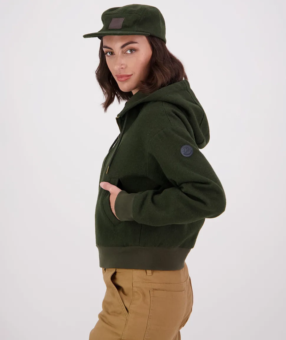 Women's Kentwood Cropped Wool Hoodie