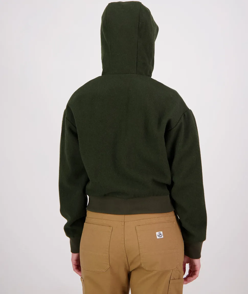Women's Kentwood Cropped Wool Hoodie