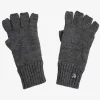 Wool Fingerless Glove with Fleece Lining